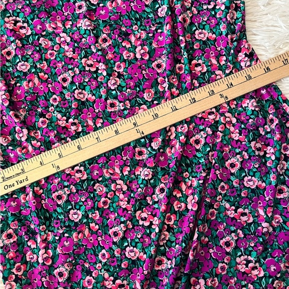 NWT New Harper Rose Pink Floral Ruffle Hem Jersey Knit Mini Dress Size L - Picture 10 of 14